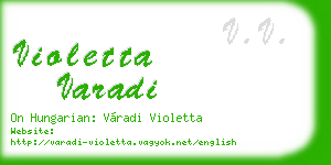 violetta varadi business card
